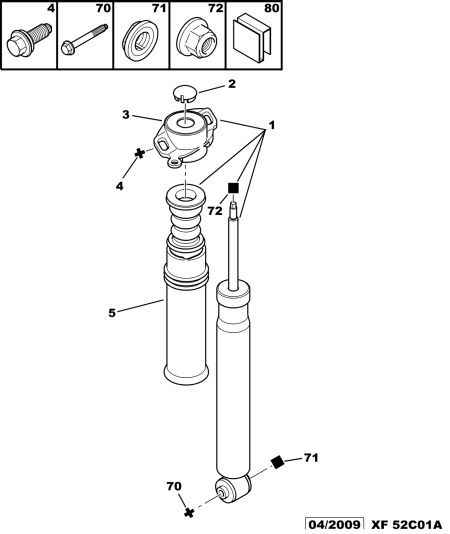 PEUGEOT (DF-PSA) 5206 Z9 - Shock Absorber onlydrive.pro