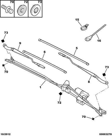 CITROËN 6426 SR - Windscreen wiper motor - conrod assy: 01 pcs. onlydrive.pro