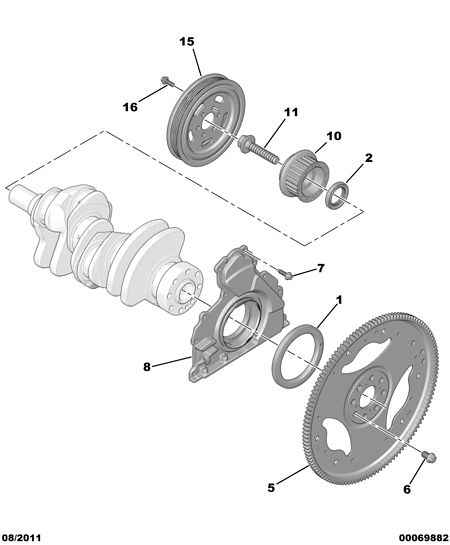 CITROËN 0326.28 - Shaft Seal, crankshaft onlydrive.pro