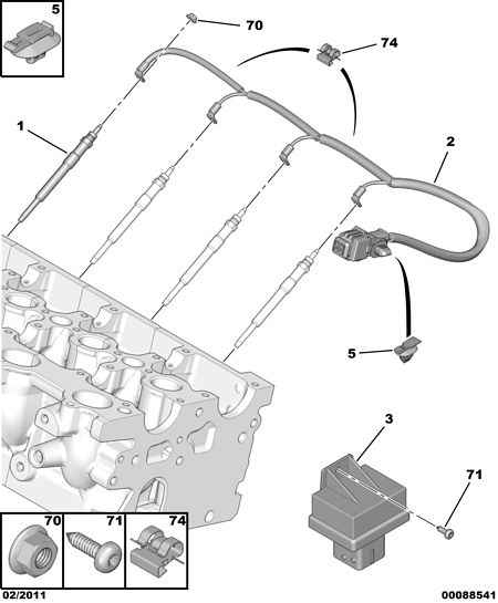 CITROËN 5960 F4 - Glow Plug onlydrive.pro