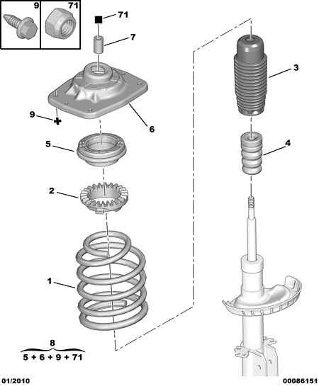 PEUGEOT 5254 19 - Dust Cover Kit, shock absorber onlydrive.pro