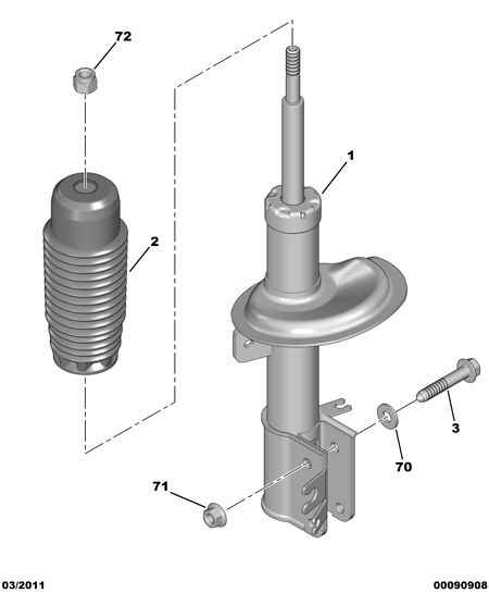 PEUGEOT 5208 Q8 - Shock Absorber onlydrive.pro