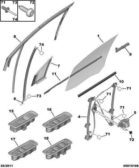 CITROËN 9221 L4 - Window Regulator onlydrive.pro