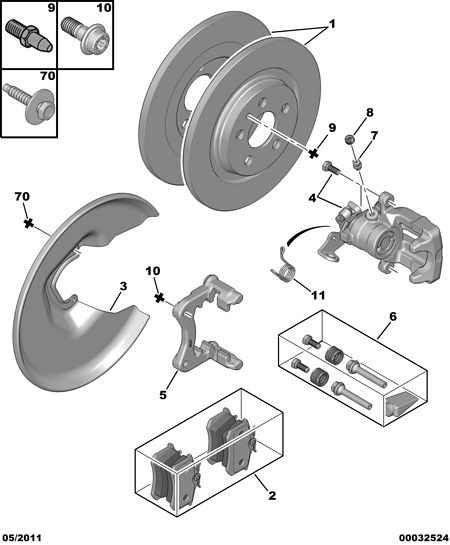 VW 4252 32 - Rear brake disc caliper friction pad: 01 pcs. onlydrive.pro