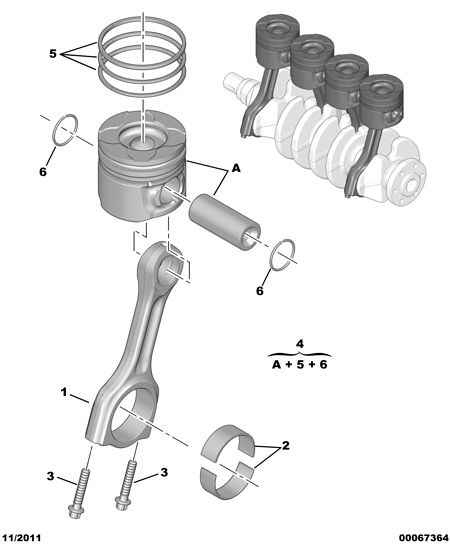 PEUGEOT 0606 T4 - Conrod Bearing Set onlydrive.pro