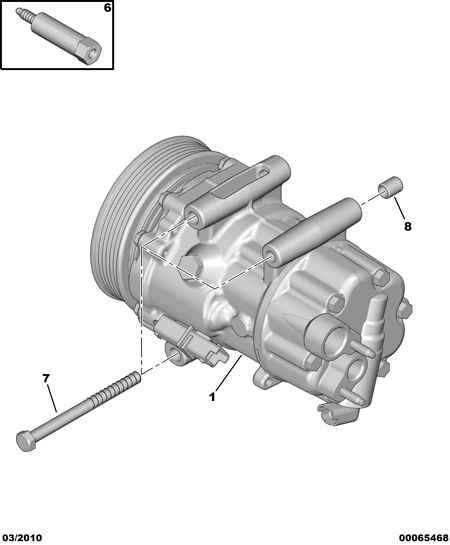 PEUGEOT 6453.WQ - Kompresorius, oro kondicionierius onlydrive.pro