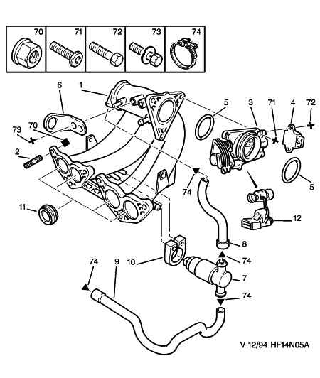 CITROËN 0348.E5 - Gasket, intake manifold onlydrive.pro