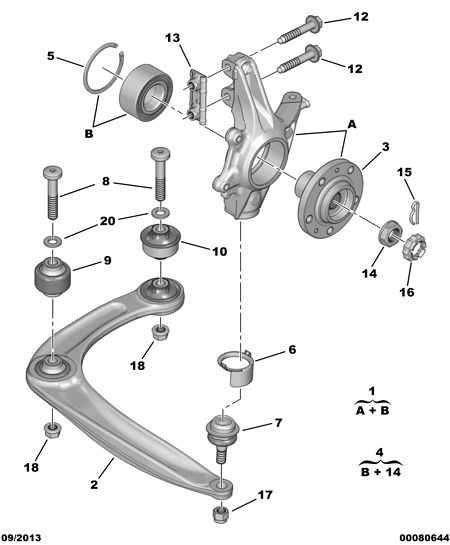 PEUGEOT 16 066 309 80 - Steering Knuckle, wheel suspension onlydrive.pro