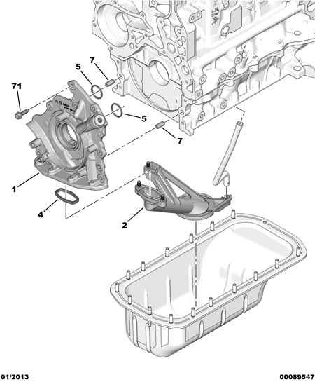 CITROËN 1019.34 - Seal, oil pump onlydrive.pro