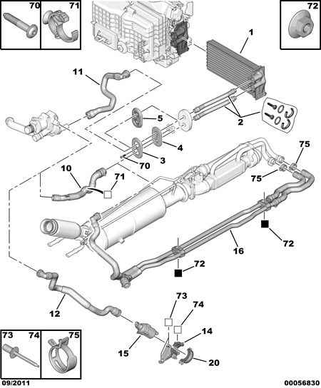 PEUGEOT 6448.T9 - Heater and water hoses: 01 pcs. onlydrive.pro