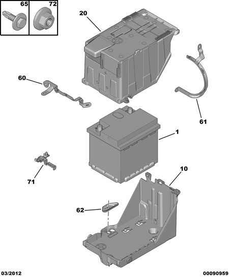 PEUGEOT (DF-PSA) 5600 VG - Battery - wires: 01 pcs. onlydrive.pro