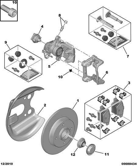 CITROËN 4427 C6 - Repair Kit, brake caliper onlydrive.pro