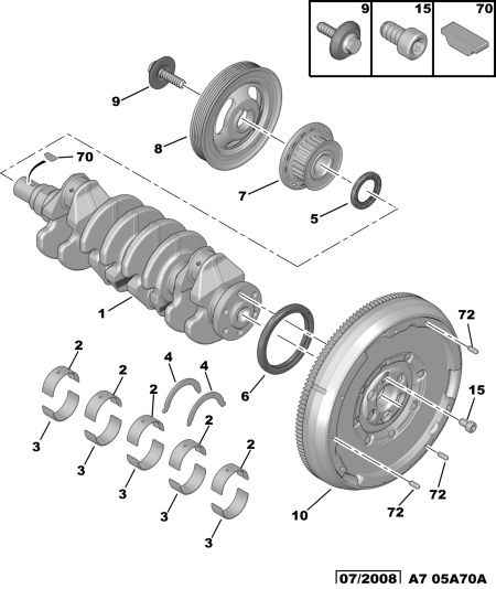 PEUGEOT (DF-PSA) 0515 T3 - Belt Pulley, crankshaft onlydrive.pro