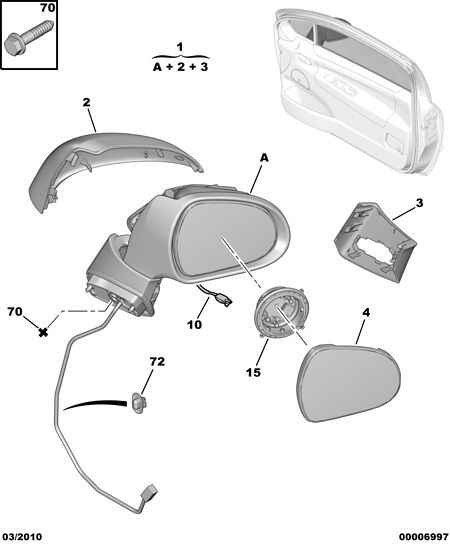 PEUGEOT 8149 ZH - Outside Mirror onlydrive.pro