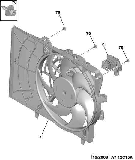 CITROËN 1253.H5 - Fan, radiator onlydrive.pro