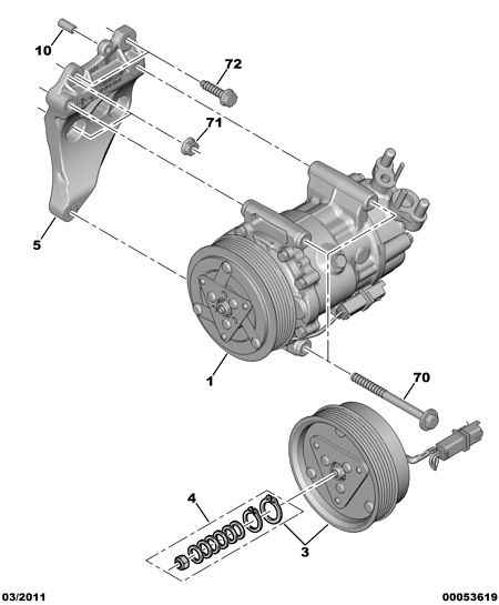 CITROËN 6487 01 - Compressor, air conditioning onlydrive.pro