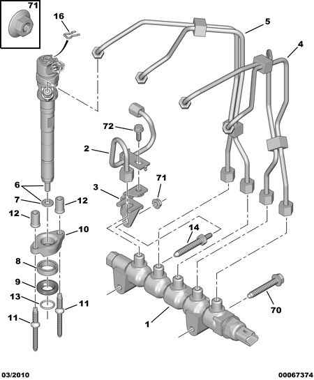 CITROËN 1982 A1 - Holder, injector onlydrive.pro