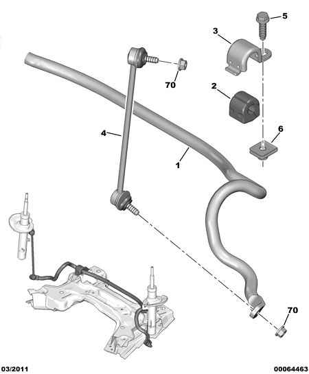 PEUGEOT 5094.C2 - Bearing Bush, stabiliser onlydrive.pro