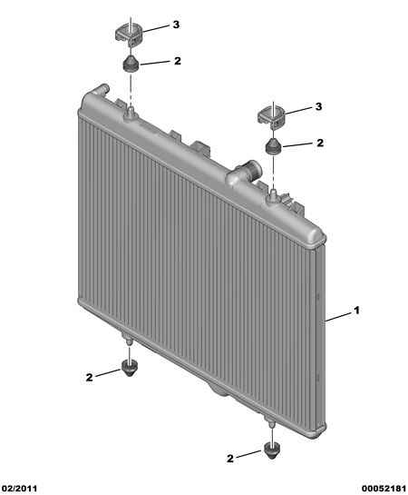 CITROËN 1330.P8 - Radiator, engine cooling onlydrive.pro