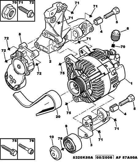 CITROËN 5751.86 - Pulley, v-ribbed belt onlydrive.pro