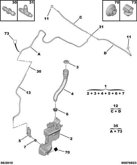 PEUGEOT 6434  F5 - Water Pump, window cleaning onlydrive.pro