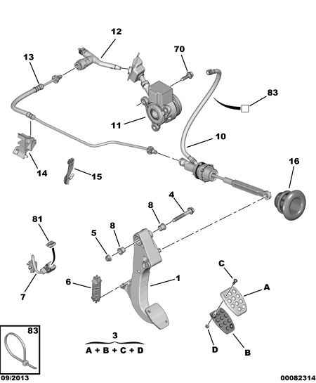 PEUGEOT 2041 A5 - Clutch control master cylinder: 01 pcs. onlydrive.pro