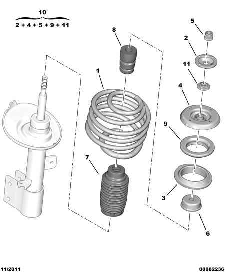 PEUGEOT (DF-PSA) 5035-58 - Подшипник качения, опора стойки амортизатора onlydrive.pro