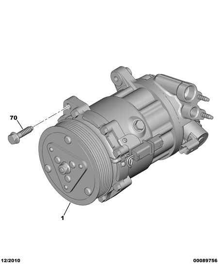 PEUGEOT 6453 QY - Air conditioned compressor detail: 01 pcs. onlydrive.pro