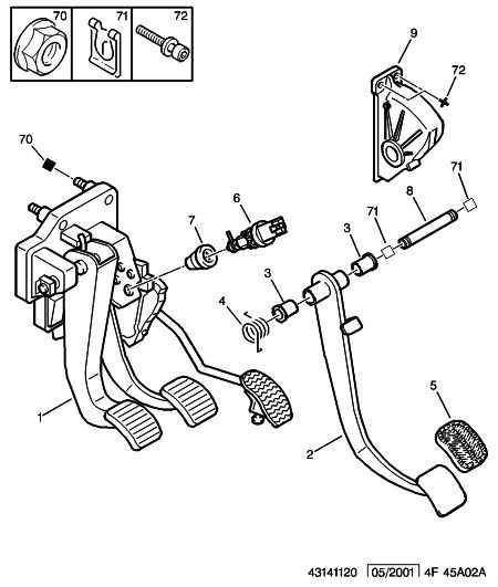 PEUGEOT 4534.41 - Brake pedal toe board assy contact switc: 01 pcs. onlydrive.pro