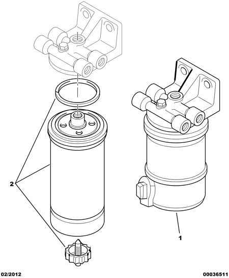 PEUGEOT (DF-PSA) 1901 55 - Strainer filter priming pump: 01 pcs. onlydrive.pro