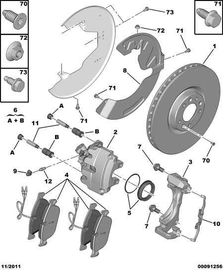 CITROËN 4428 55 - Accessory Kit for disc brake Pads onlydrive.pro