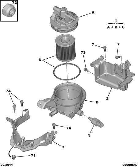 PEUGEOT 1906 C0 - Fuel filter onlydrive.pro