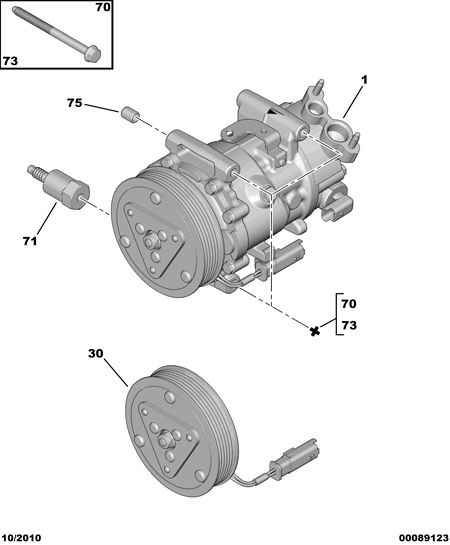 RENAULT 6487 69 - Компрессор кондиционера onlydrive.pro