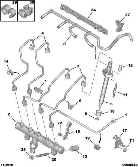 PEUGEOT 1574.L9 - INJECTOR GAS-OIL RETURN PIPE onlydrive.pro