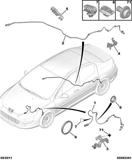 PEUGEOT 4545 G7 - Sensor, wheel speed onlydrive.pro