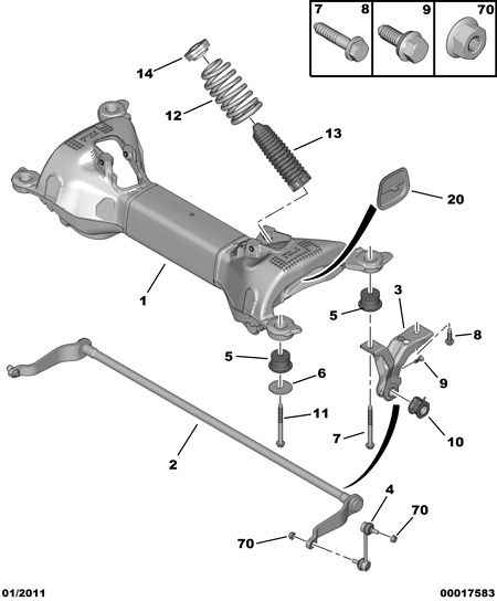 CITROËN 5178 52 - Rod / Strut, stabiliser onlydrive.pro