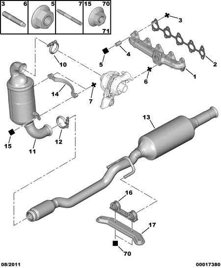 PEUGEOT (DF-PSA) 1714 F7 - Pipe Connector, exhaust system onlydrive.pro