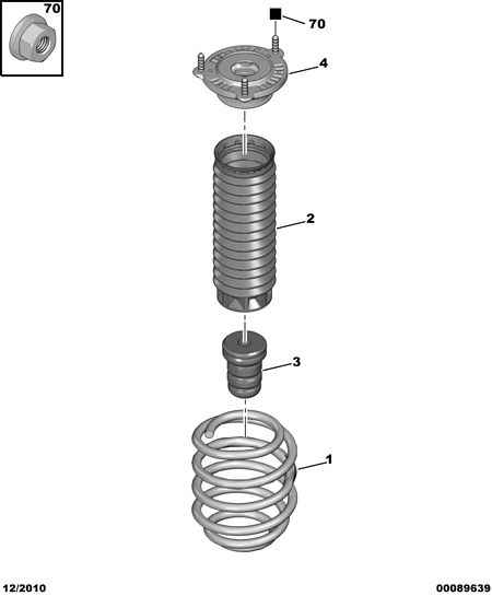 PEUGEOT 5033.86 - Rubber Buffer, suspension onlydrive.pro