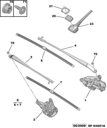 PEUGEOT (DF-PSA) 6423 A7 - Wiper Blade onlydrive.pro