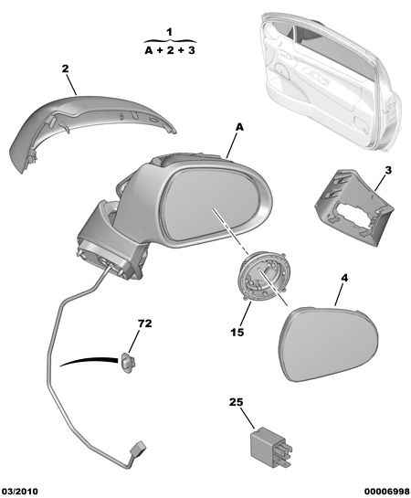 PEUGEOT 8152 91 - Cover, housing, outside mirror onlydrive.pro