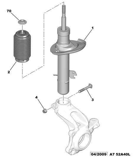 PEUGEOT 5202 YZ - Shock Absorber onlydrive.pro