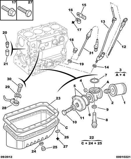 PEUGEOT 1109 Y7 - Engine oil sump filter probe: 01 pcs. onlydrive.pro