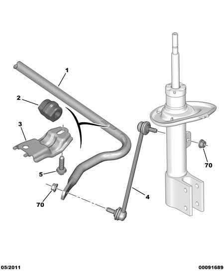 CITROËN 5087 62 - Stabilisaator,Stabilisaator onlydrive.pro