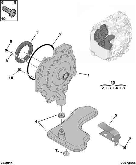 PEUGEOT (DF-PSA) 2263.33 - Oil pump: 01 pcs. onlydrive.pro