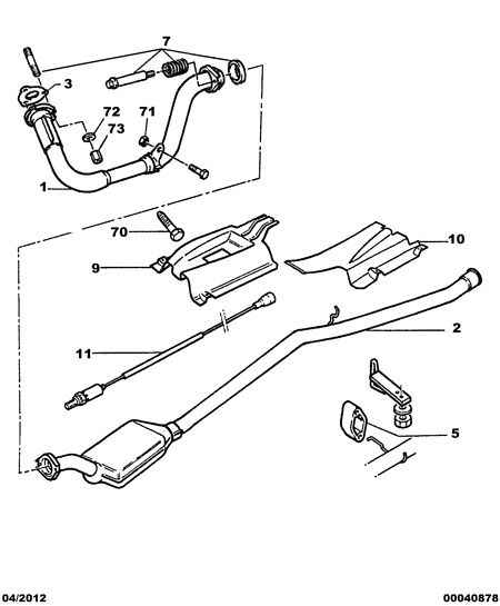 PEUGEOT 1628 J4 - Exhaust front part: 01 pcs. onlydrive.pro