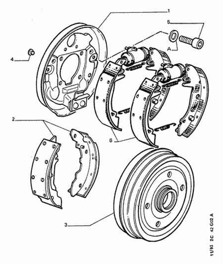 PEUGEOT 4241 73 - Brake Shoe Set onlydrive.pro