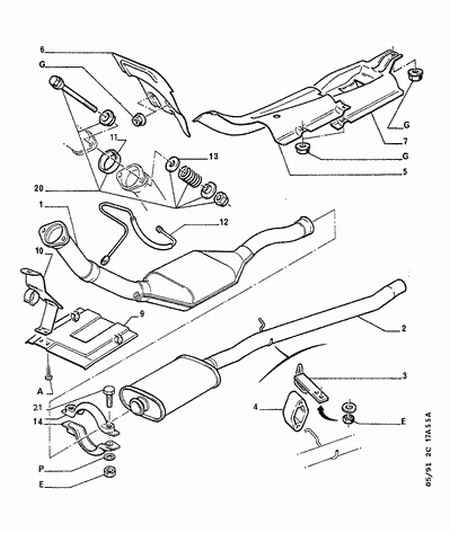 PEUGEOT 6921 83 - Bolt, exhaust system onlydrive.pro