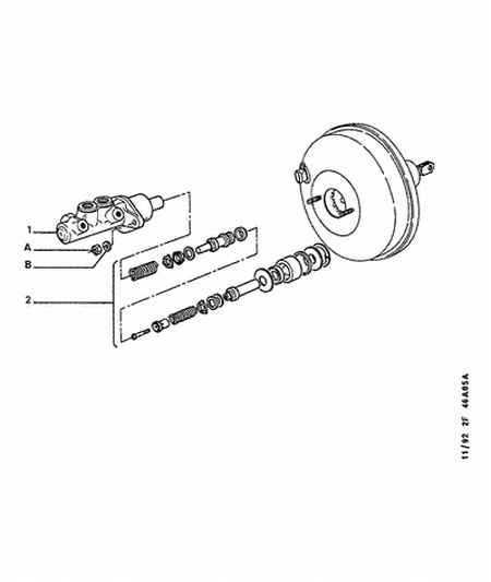 PEUGEOT 4633 90 - Repair Kit, brake master cylinder onlydrive.pro