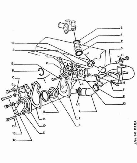 PEUGEOT 6978 13 - Radiator water hose water tank: 01 pcs. onlydrive.pro