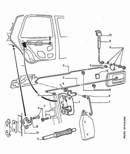 Opel 9151 91 - Rear and front door control: 01 pcs. onlydrive.pro